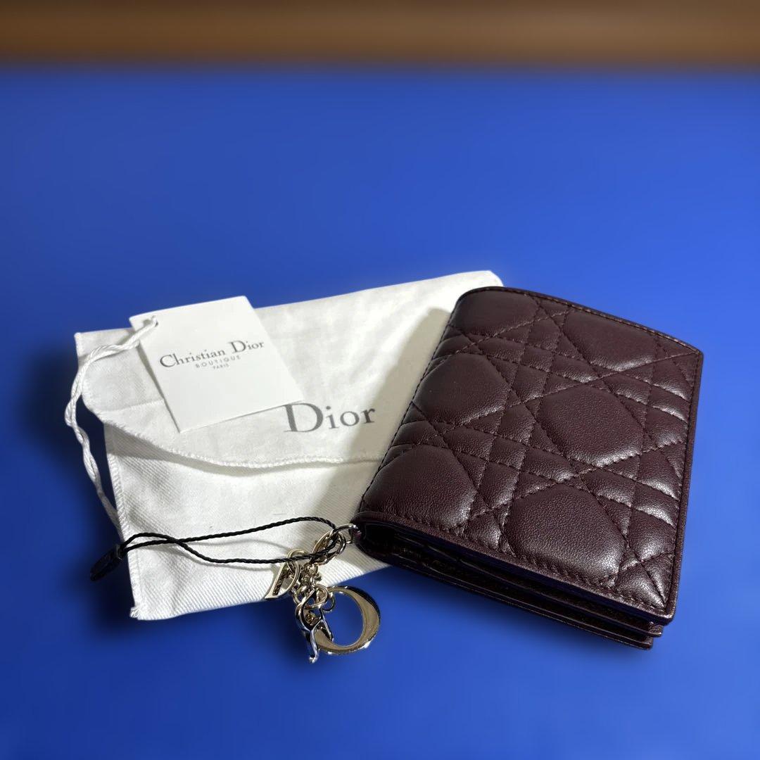 Christian Dior 二つ折り財布 ダークブラウン