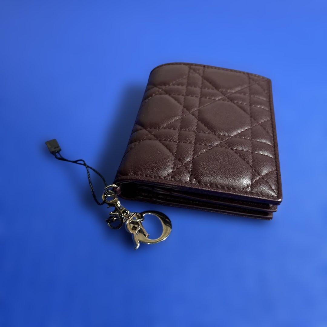 Christian Dior 二つ折り財布 ダークブラウン