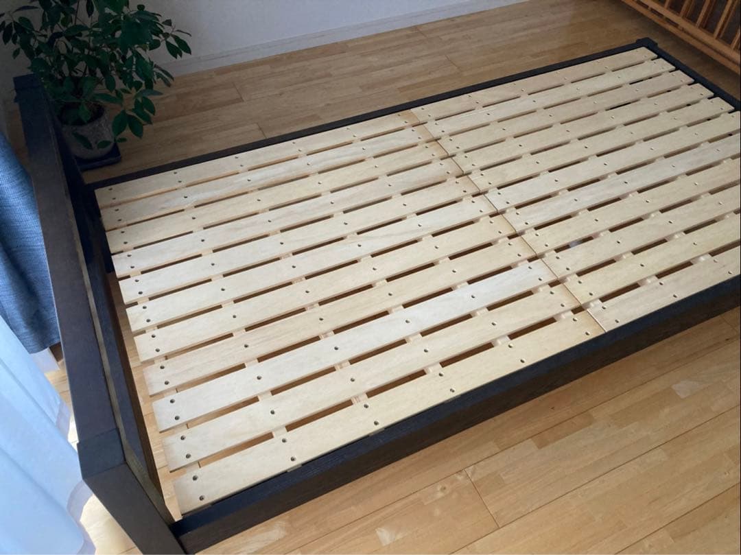 【東京都・直接引き渡し希望】無印良品　シングルベッドフレーム　ブラウン　おしゃれ