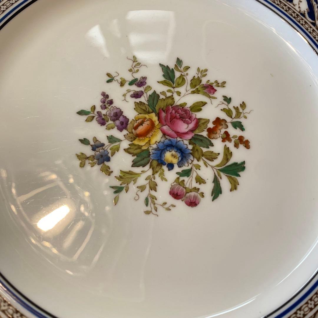 フロレンティーン　コバルト　フラワー　大皿　プレート　27㎝