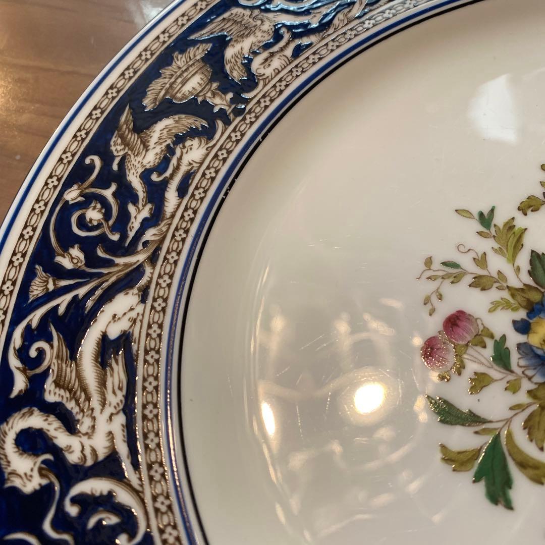 フロレンティーン　コバルト　フラワー　大皿　プレート　27㎝