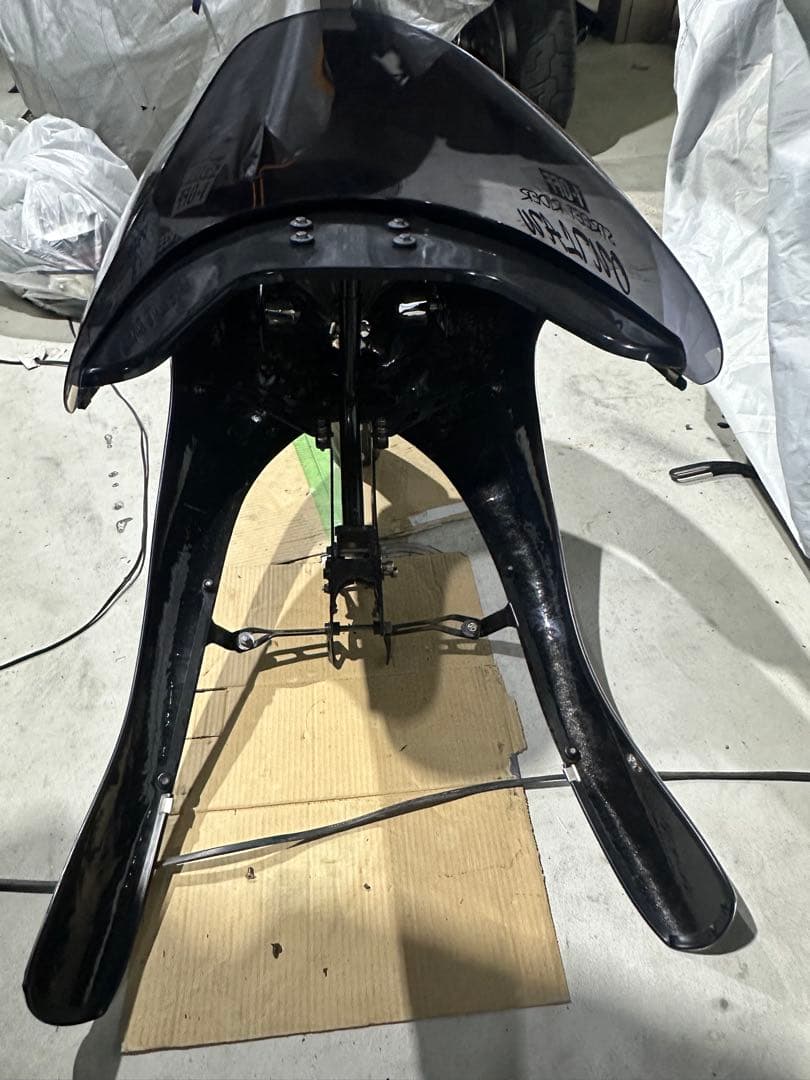 【ロケットカウル】ゾウパナステー付　ハーフロケットカウル　スポーツスターステー付