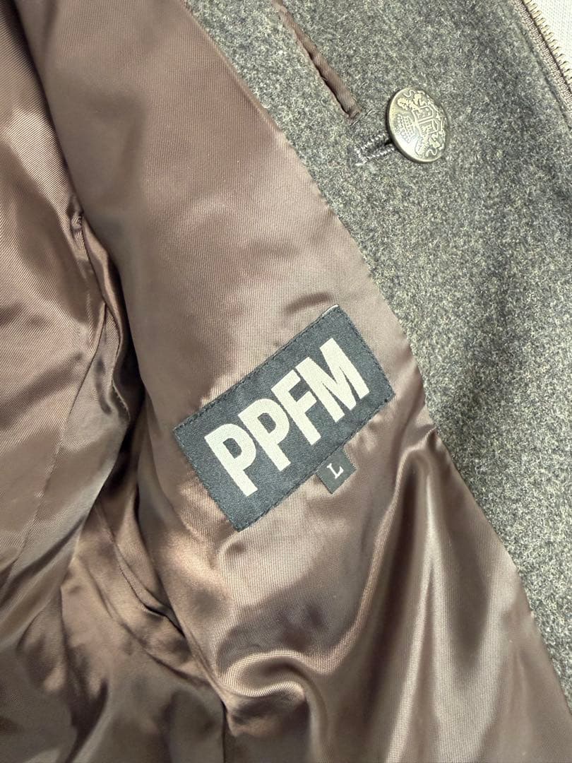 【メルカリ内最安】 PPFM ナポレオンジャケット ウール グレー