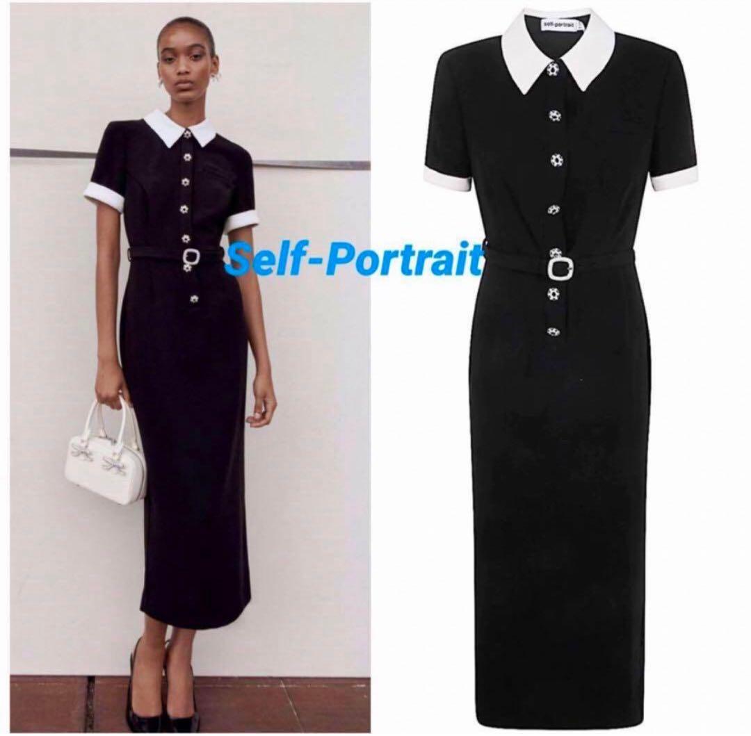 self-portrait／セルフポートレート　ブラックワンピース