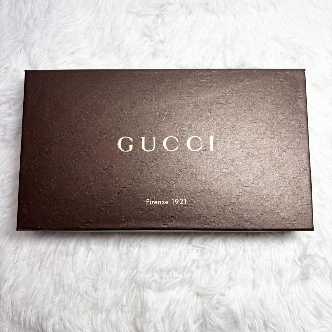 ✨箱あり✨ グッチ GGキャンバス フレンチブル ポーチ ストラップ ベージュ