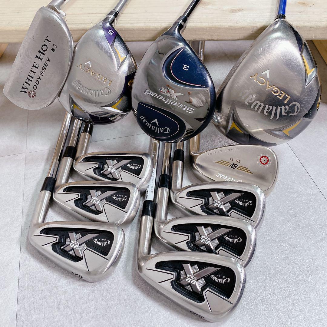 X557 キャロウェイ タイトリスト ピン メンズ ゴルフ クラブセット 12点