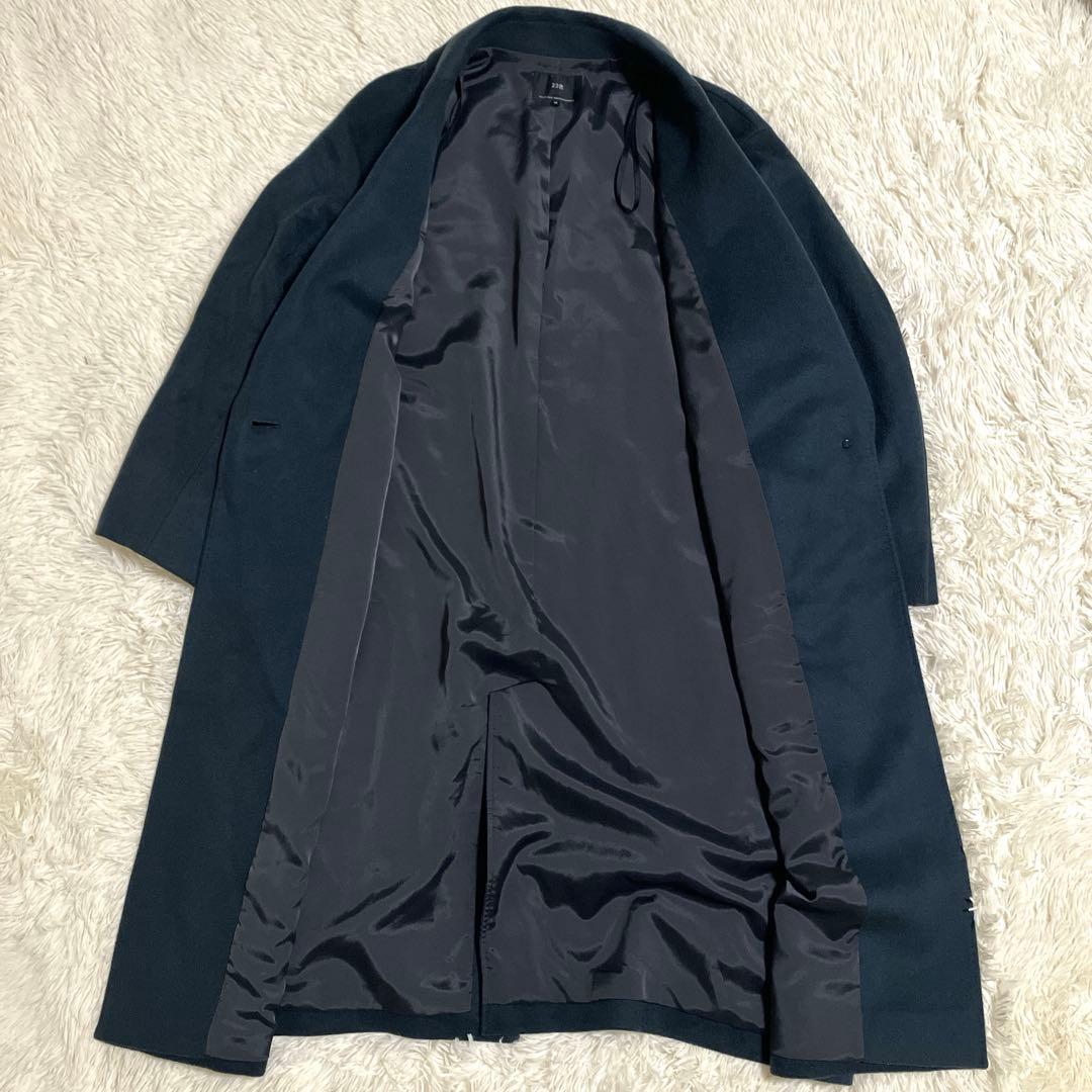 未使用品23区 ウールカシミアビーバーチェスターコート 40