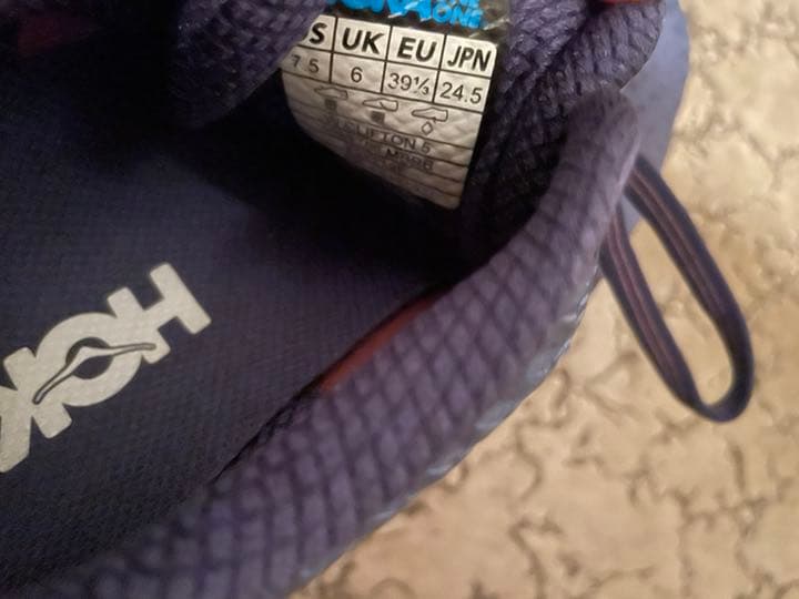 ホカオネオネ　クリフトン　マリン×ブルーリボン　ランニングシューズ　24.5cm