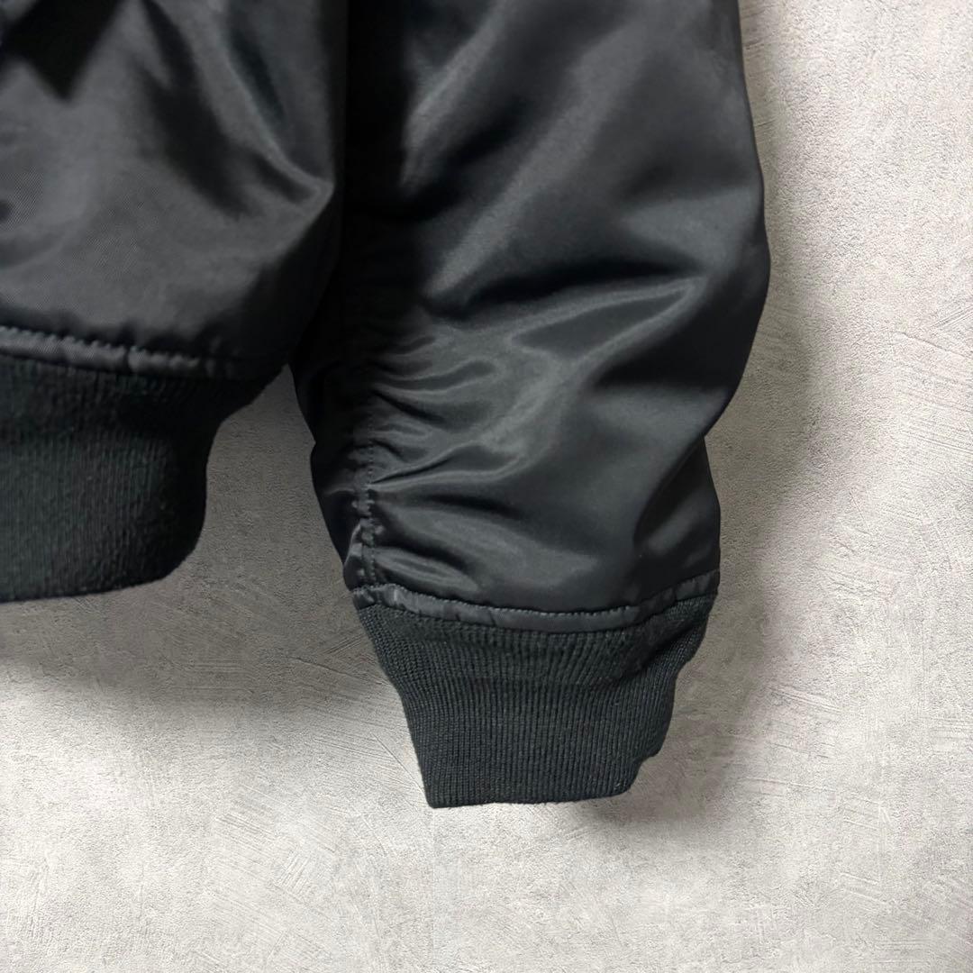 Nike AIR XL 黒 MA-1 ボンバー ジャケット 人気サイズ ブラック