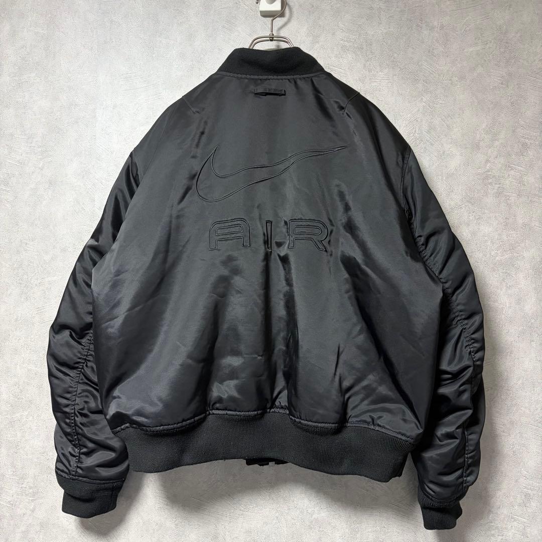 Nike AIR XL 黒 MA-1 ボンバー ジャケット 人気サイズ ブラック