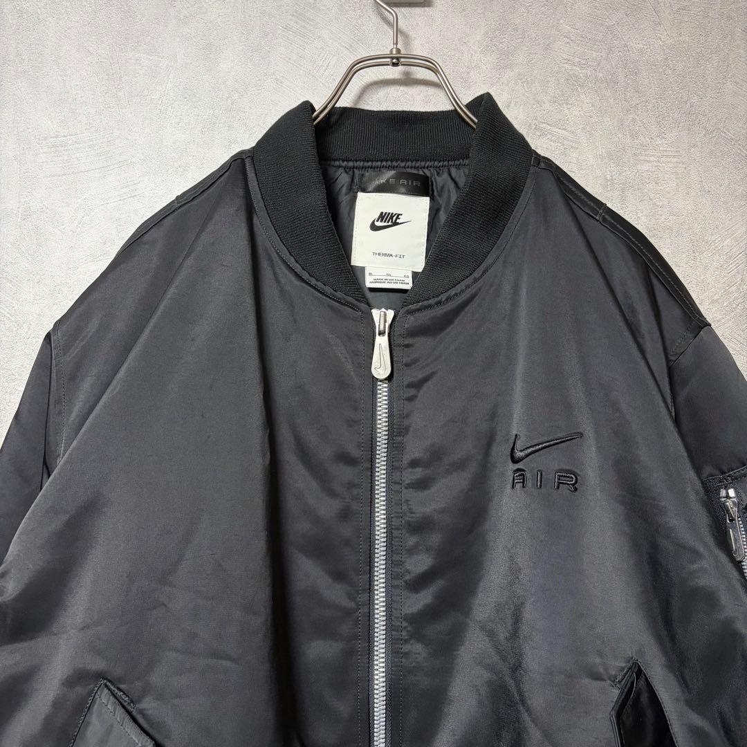 Nike AIR XL 黒 MA-1 ボンバー ジャケット 人気サイズ ブラック