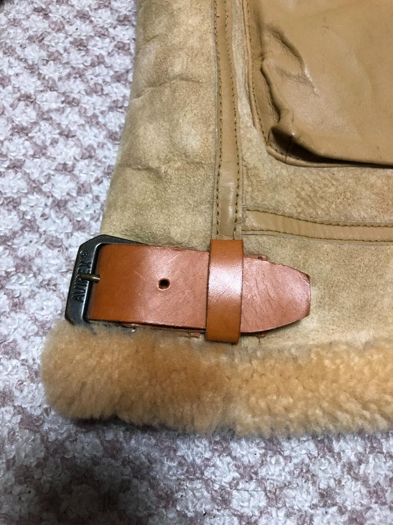 希少色 アヴィレックス AVIREX フライトジャケット B-3 ベージュ 38