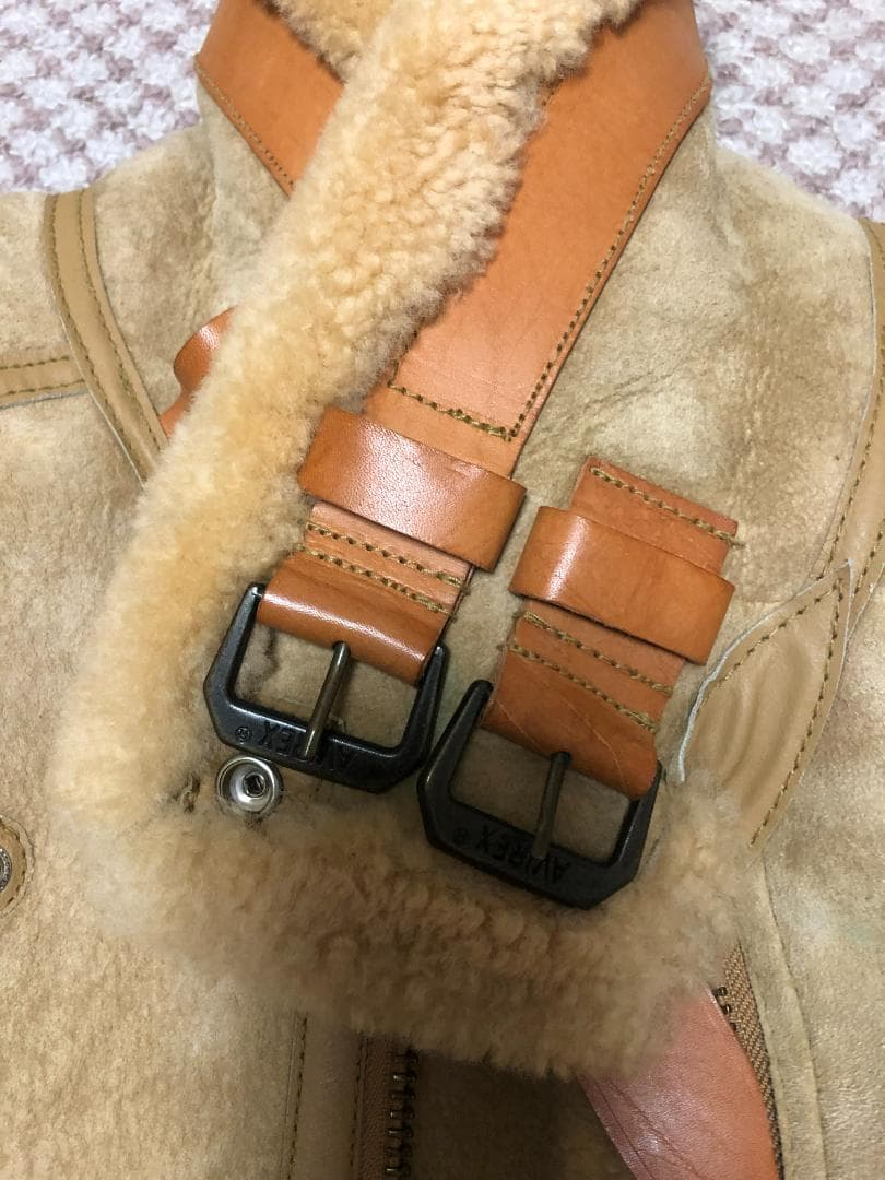 希少色 アヴィレックス AVIREX フライトジャケット B-3 ベージュ 38