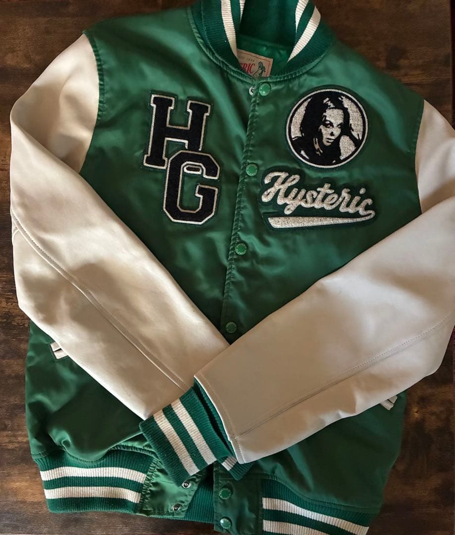 【本日限定】HYSTERIC GLAMOUR スタジャン グリーン