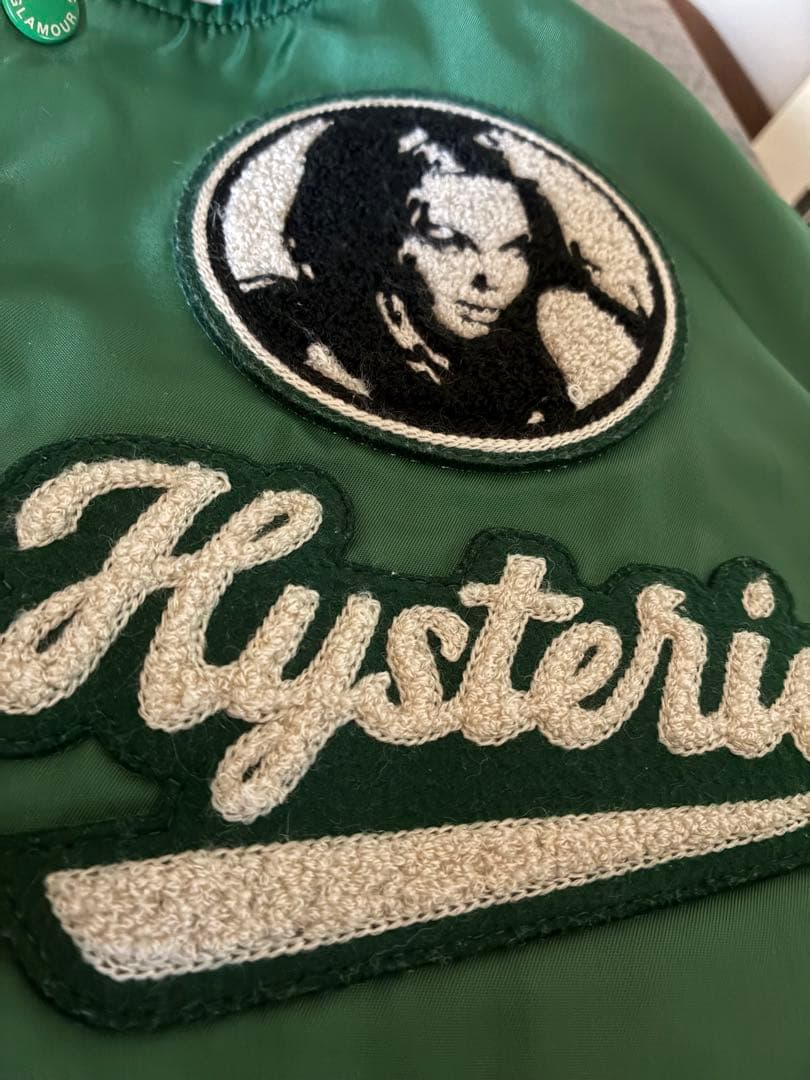 【本日限定】HYSTERIC GLAMOUR スタジャン グリーン