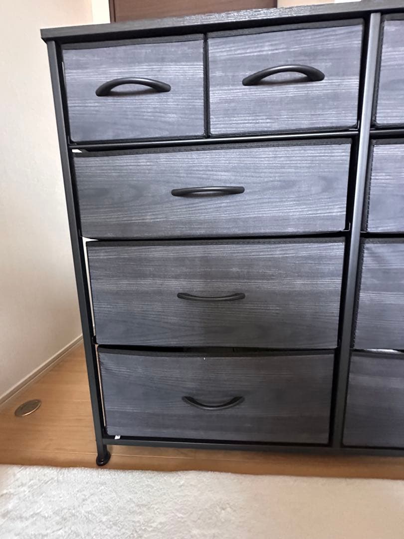 チェスト　ブラック木目　送料込み