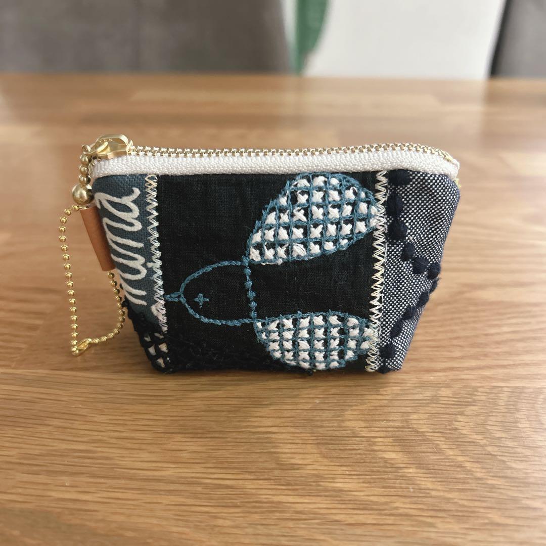 ＊お取置き中＊　ミナペルホネン　ミニミニポーチ　レア　ハンドメイド