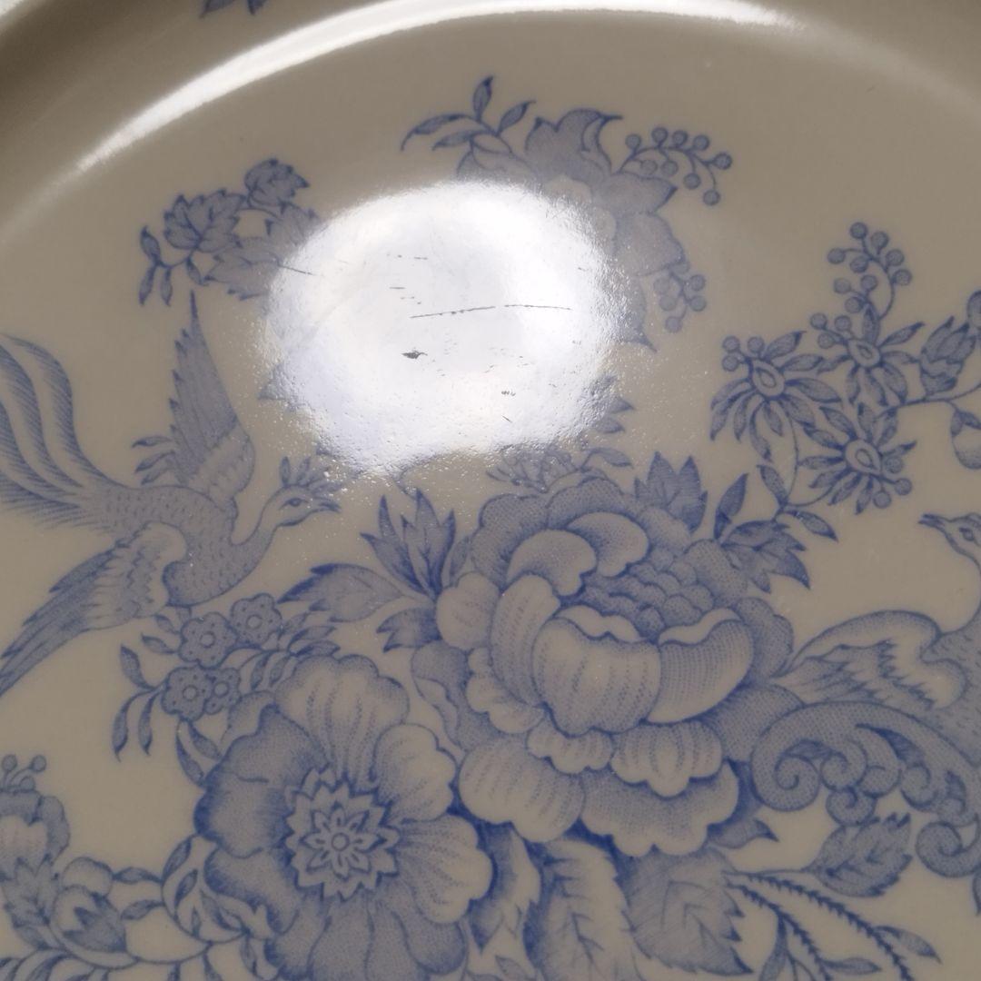 【4枚セット】バーレイ　ブルーアジアティックフェザンツ　ディナープレート25cm