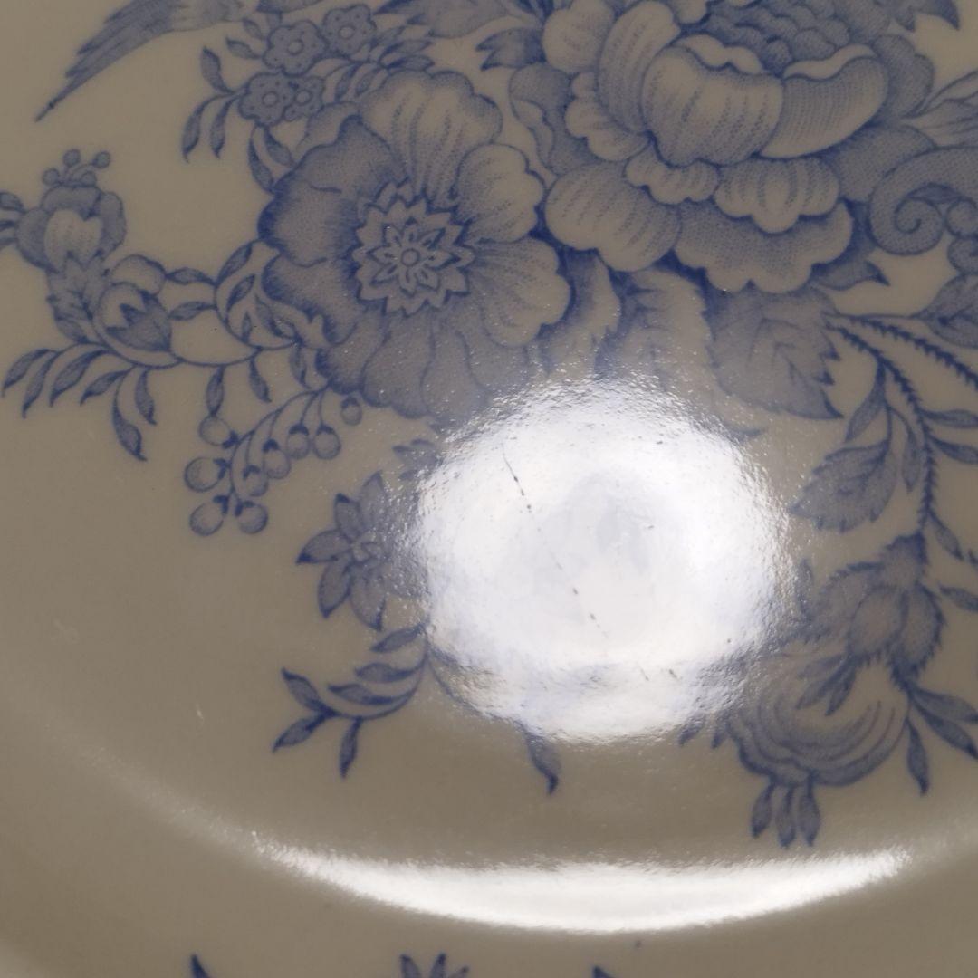 【4枚セット】バーレイ　ブルーアジアティックフェザンツ　ディナープレート25cm