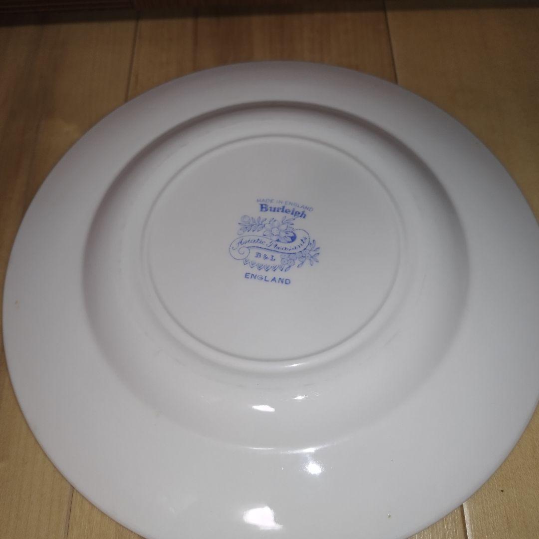 【4枚セット】バーレイ　ブルーアジアティックフェザンツ　ディナープレート25cm