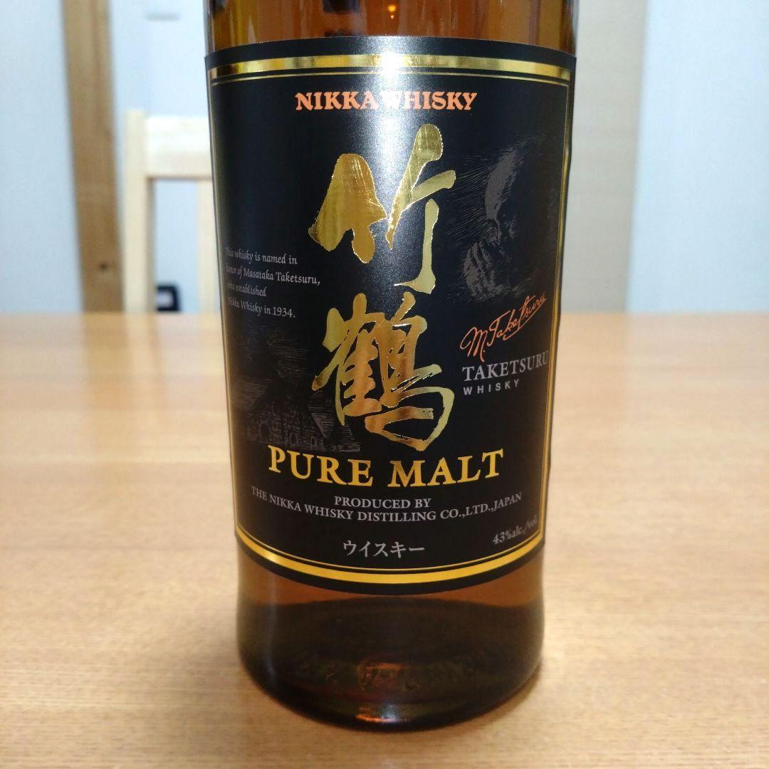 【稀少】◆ニッカウヰスキー◆竹鶴ピュアモルト◆黒ラベル◆終売品◆700ml◆1本
