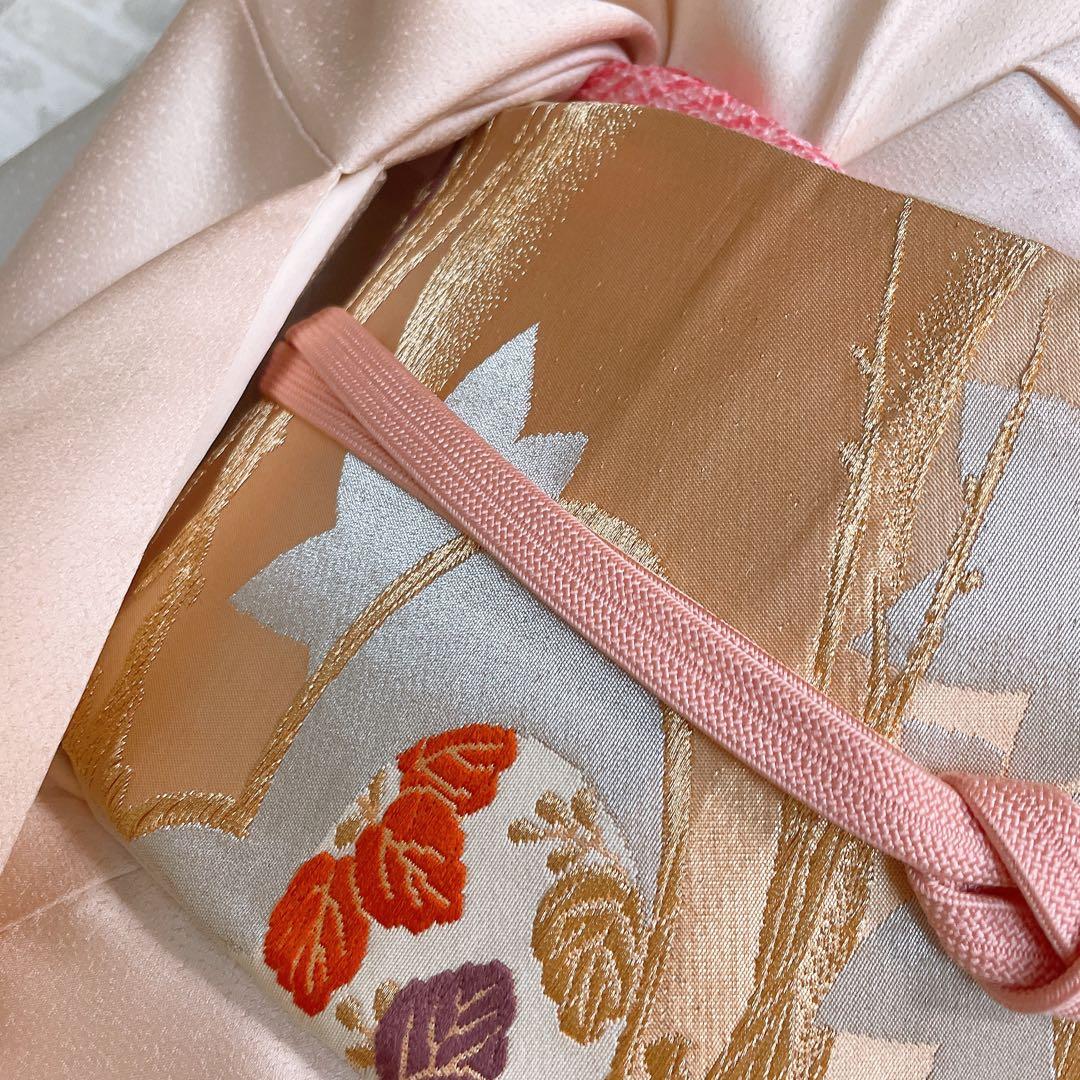 訪問着　フルセット　花丸紋　橘　ますいわ屋　金彩加工　着物　L4