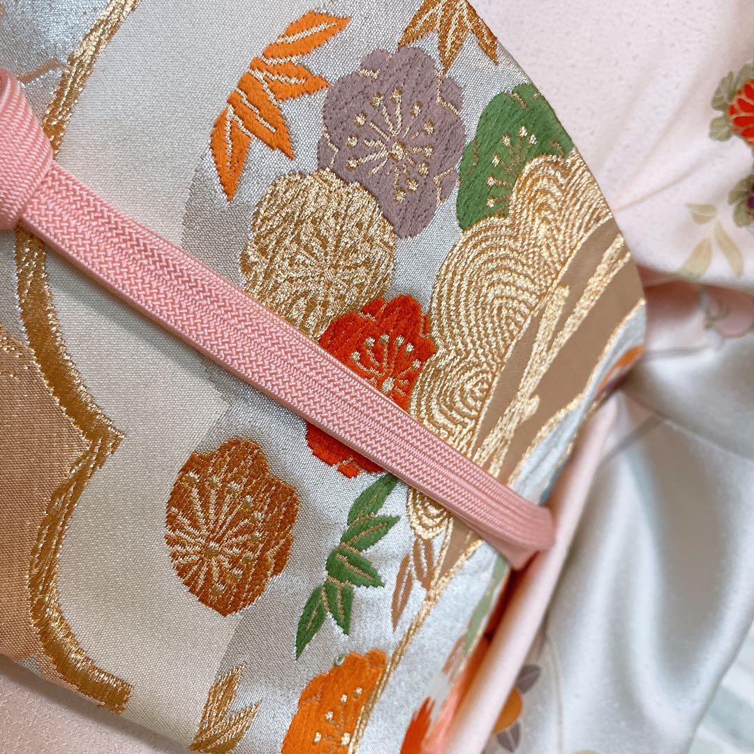 訪問着　フルセット　花丸紋　橘　ますいわ屋　金彩加工　着物　L4