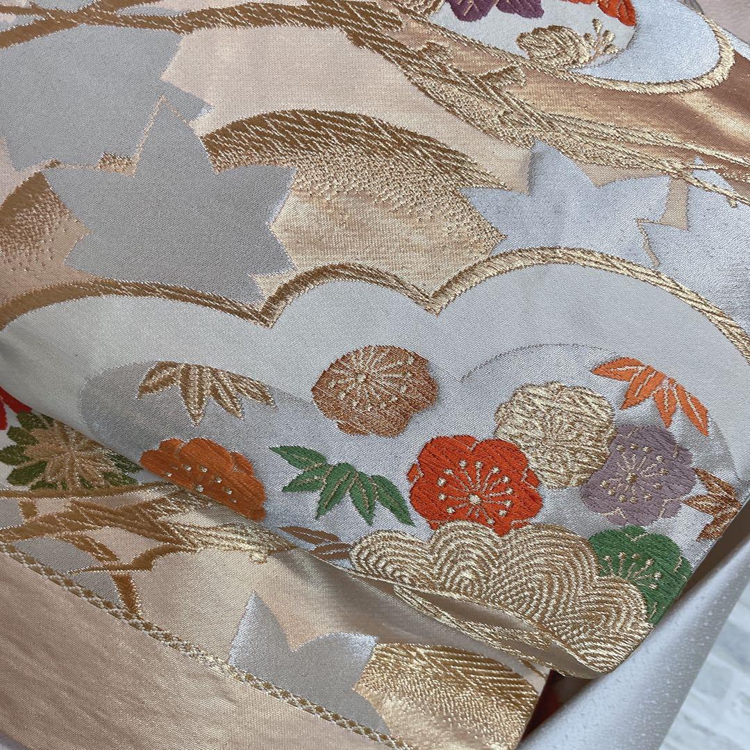 訪問着　フルセット　花丸紋　橘　ますいわ屋　金彩加工　着物　L4