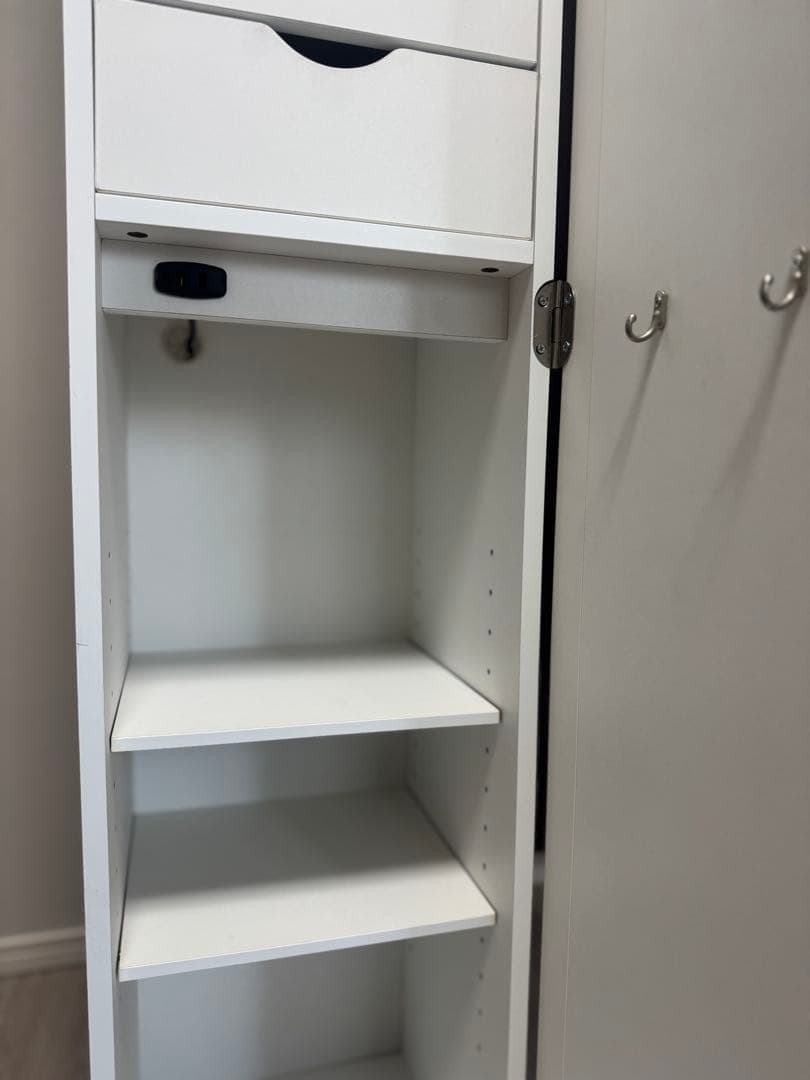 塩川光明堂 メイクタワー メルヴィ 姿見　メイク収納　ミラー付き収納