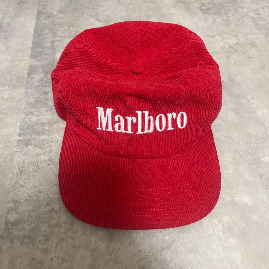 Marlboro キャップ　コーデュロイ　赤