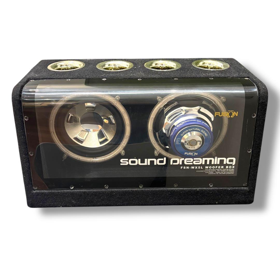 FUSION アンプ内蔵ダブルウーファーボックス サブ FSN-WX5L