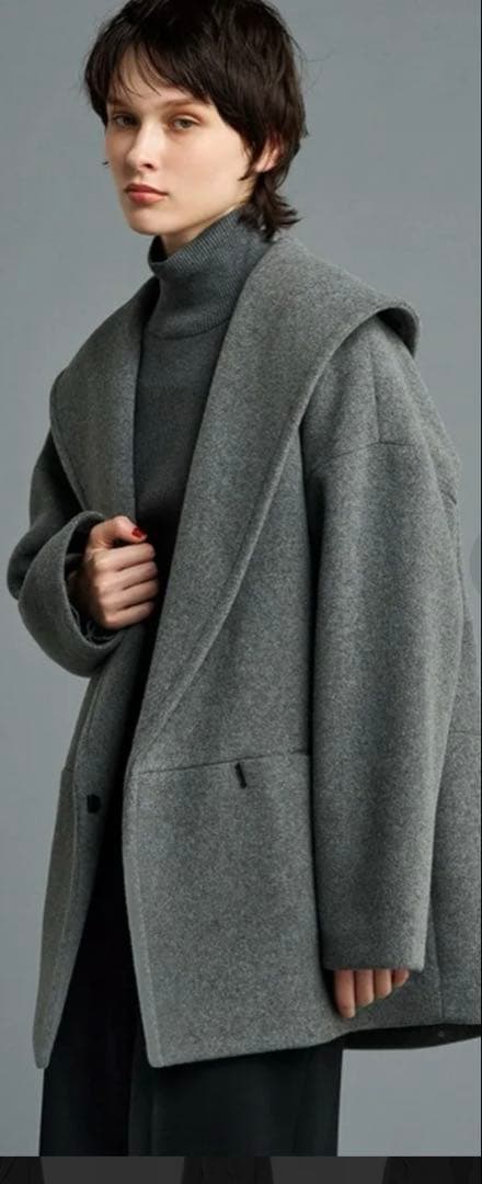 【お買得・中古品】 撥水プルーフメルトン　ビッグカラーコート