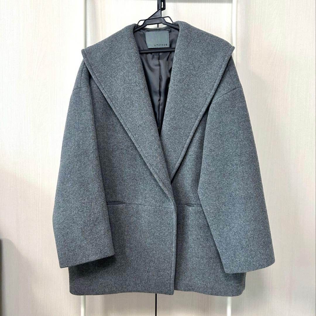 【お買得・中古品】 撥水プルーフメルトン　ビッグカラーコート