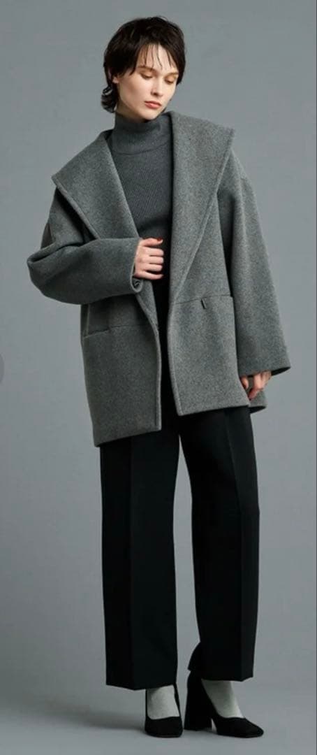 【お買得・中古品】 撥水プルーフメルトン　ビッグカラーコート