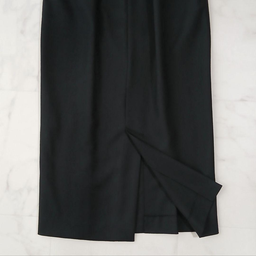 美品 ヴェルメイユパーイエナ ツイルウエストシェイプ パフスリーブワンピース S