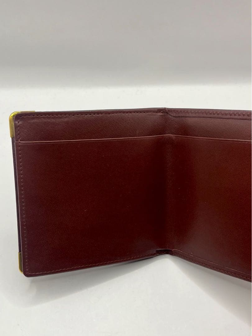 【カルティエ】二つ折り財布　レザー　本革
