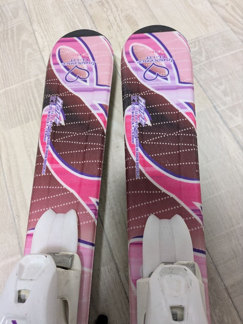 ジュニア　Hart板　NORDICAブーツ　スキーセット ストック付き