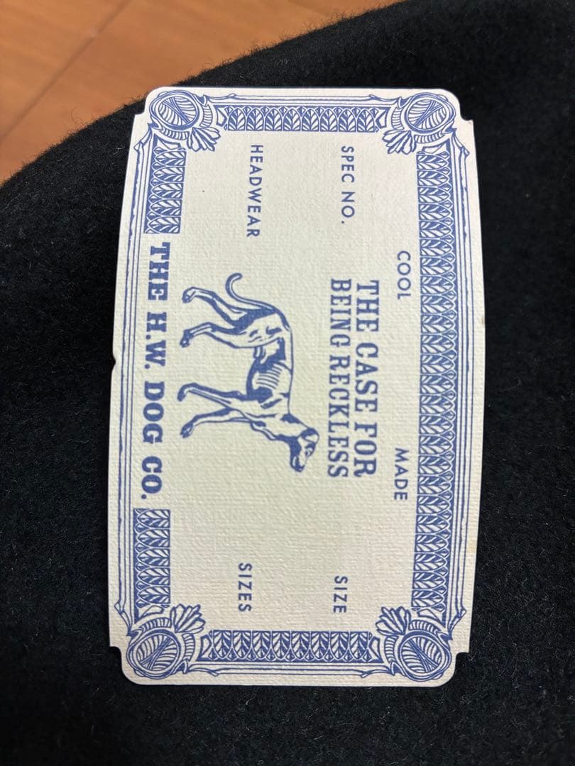 THE H.W. DOG&CO. POINT6.5 D-00008 ハット