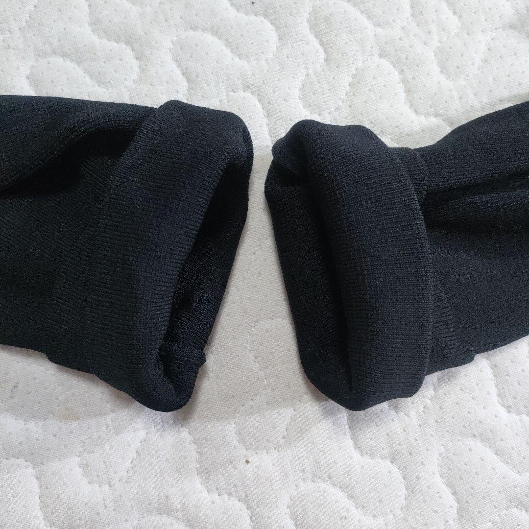 美品✨スーパービューティー　レーヨンニット　ビジューボタンワンピース　黒　42