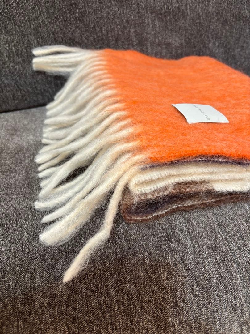 TOMORROWLAND マフラー　モヘヤウール ナイロン ステップダイストール