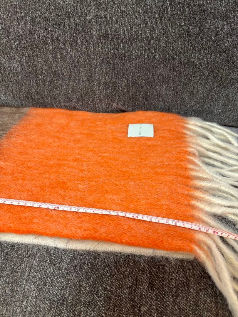 TOMORROWLAND マフラー　モヘヤウール ナイロン ステップダイストール