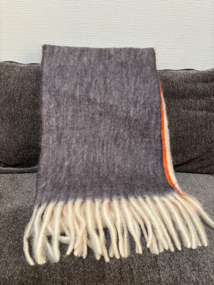 TOMORROWLAND マフラー　モヘヤウール ナイロン ステップダイストール