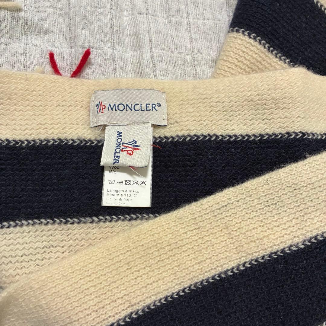 MONCLER トリコロールカラー　マフラー