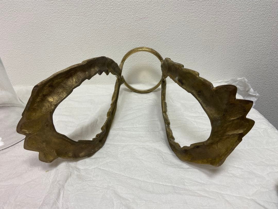 豪華/エレガント/真鍮/ブラス/ガラス/花瓶/フラワーベース