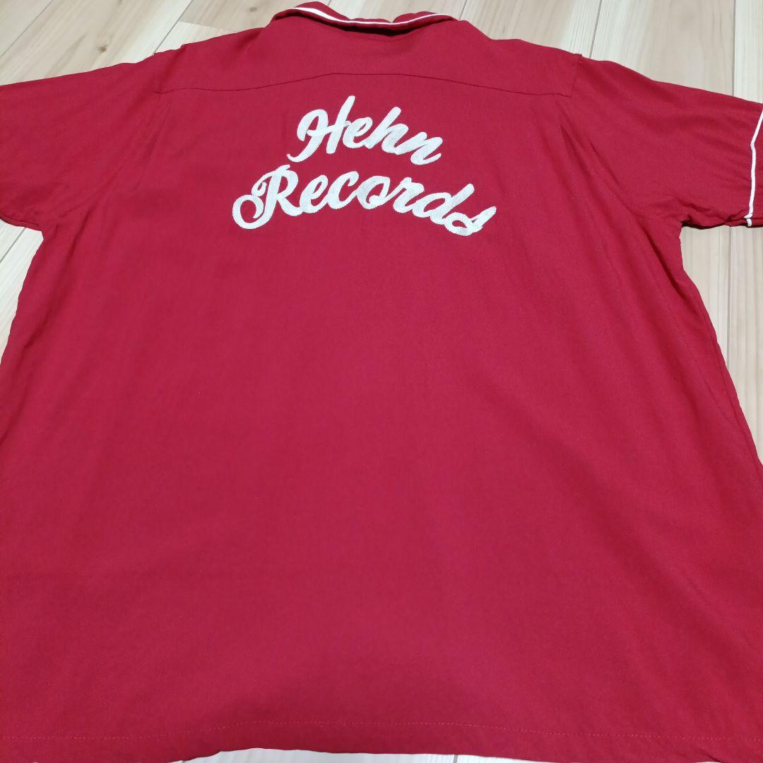 藤井風 ボウリングシャツ 半袖 ヘンレコ ユニフォーム 赤 L