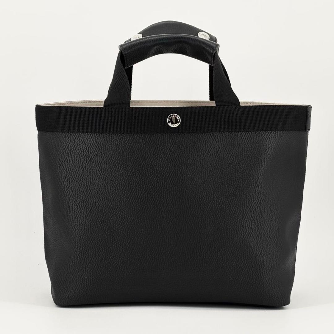 新品に近い エルベシャプリエ 704gp 舟型 M スクエアトート ノワール