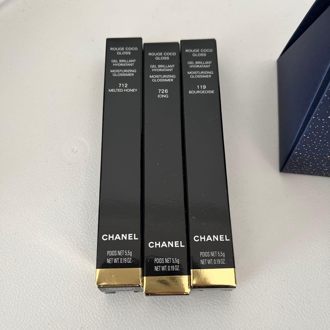 CHANEL クリスマスコフレ　シャネル ルージュ ココ グロス トリオ