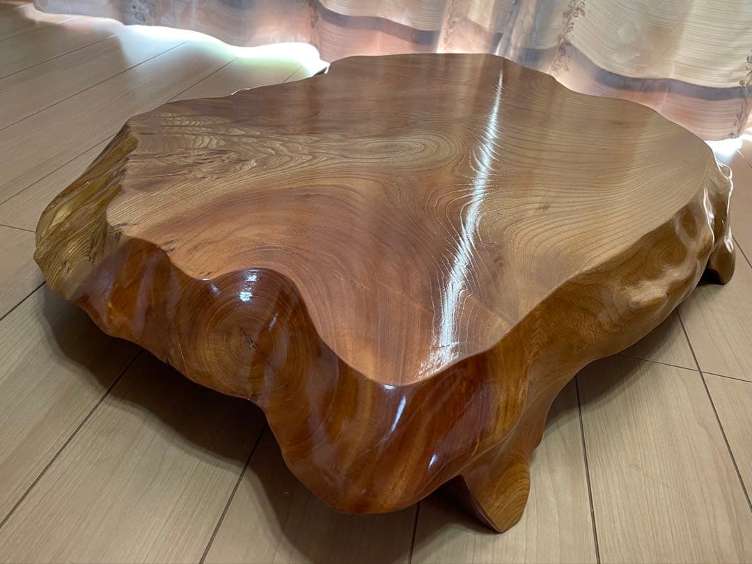 一枚板　特大73cm 板厚5cm 花台　飾り台　テーブル