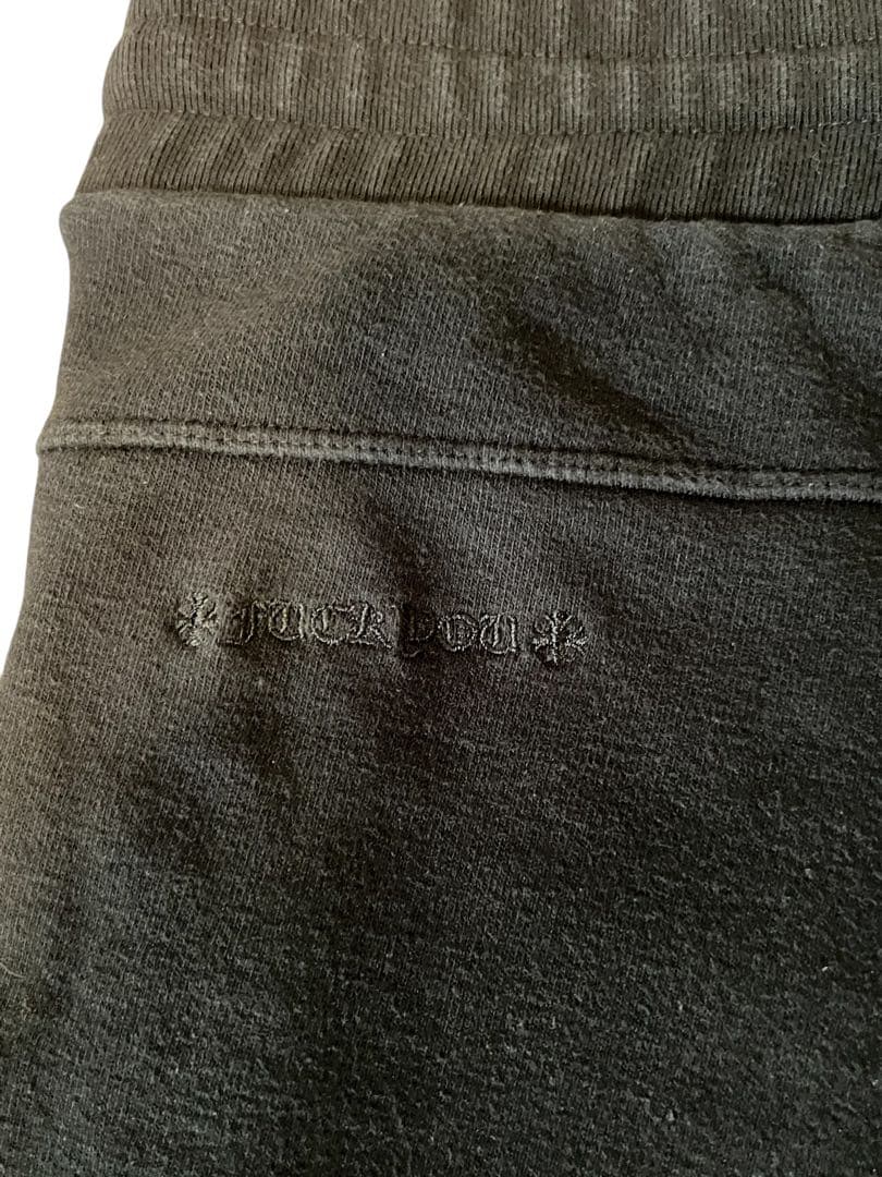 CHROME HEARTS クロムハーツ　 レザーパッチ　ハーフパンツ　L