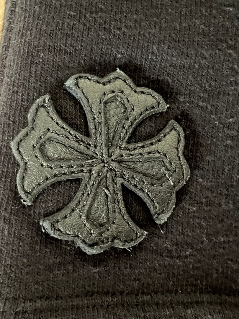 CHROME HEARTS クロムハーツ　 レザーパッチ　ハーフパンツ　L